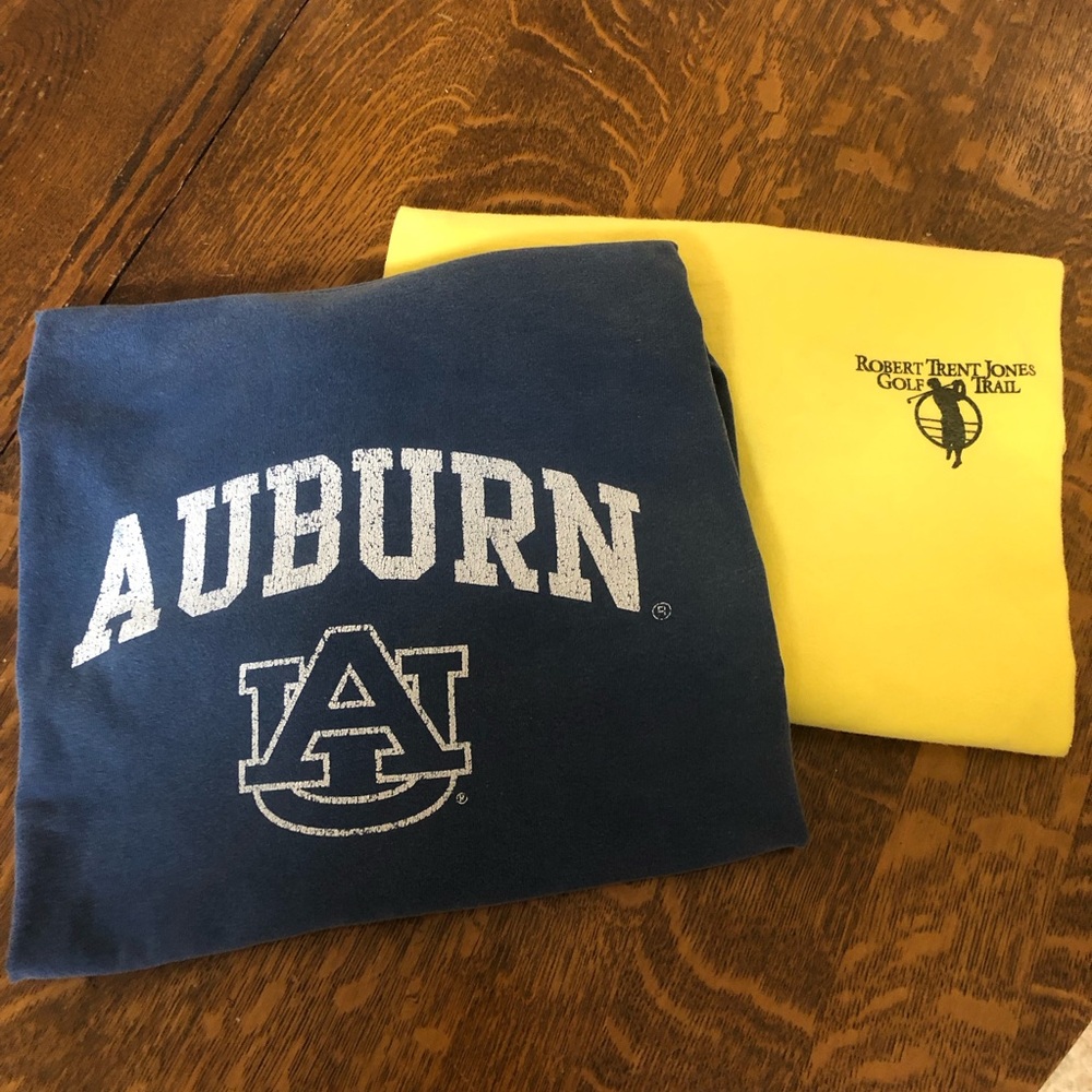 Navy “Auburn” & Yellow “Robert Trent Jones Golf Trail” Tee Shirts - Size  3XL - Picture 11 of 11